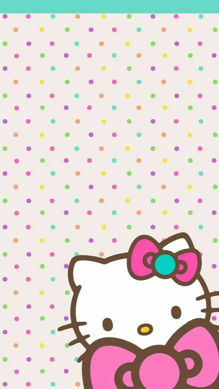 Raw and textless Hello Kitty background for iPhone