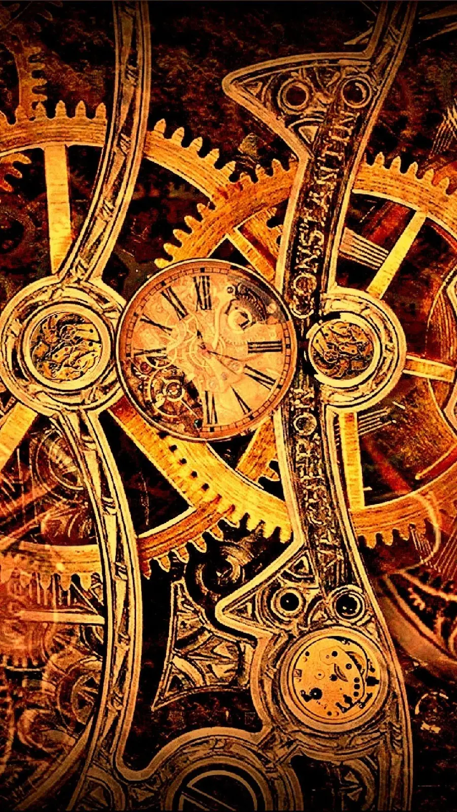 Amazing Golden Gear Picture for Profile