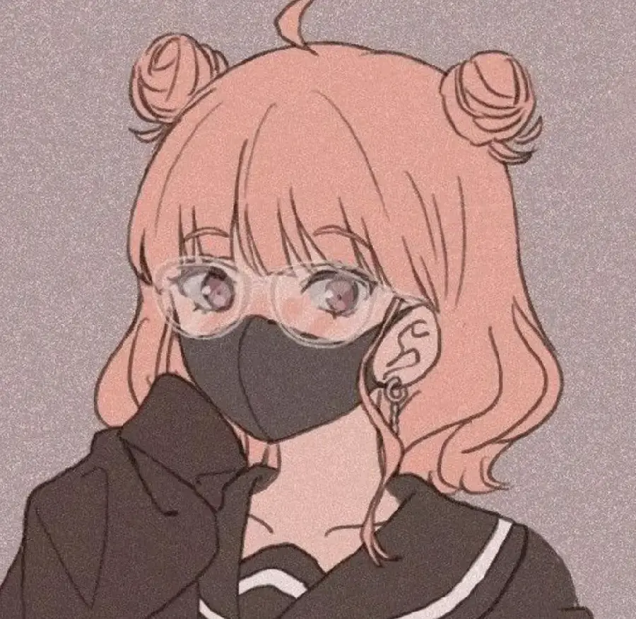 Free WhatsApp Profile of a Mochatri Girl with a Black Mask