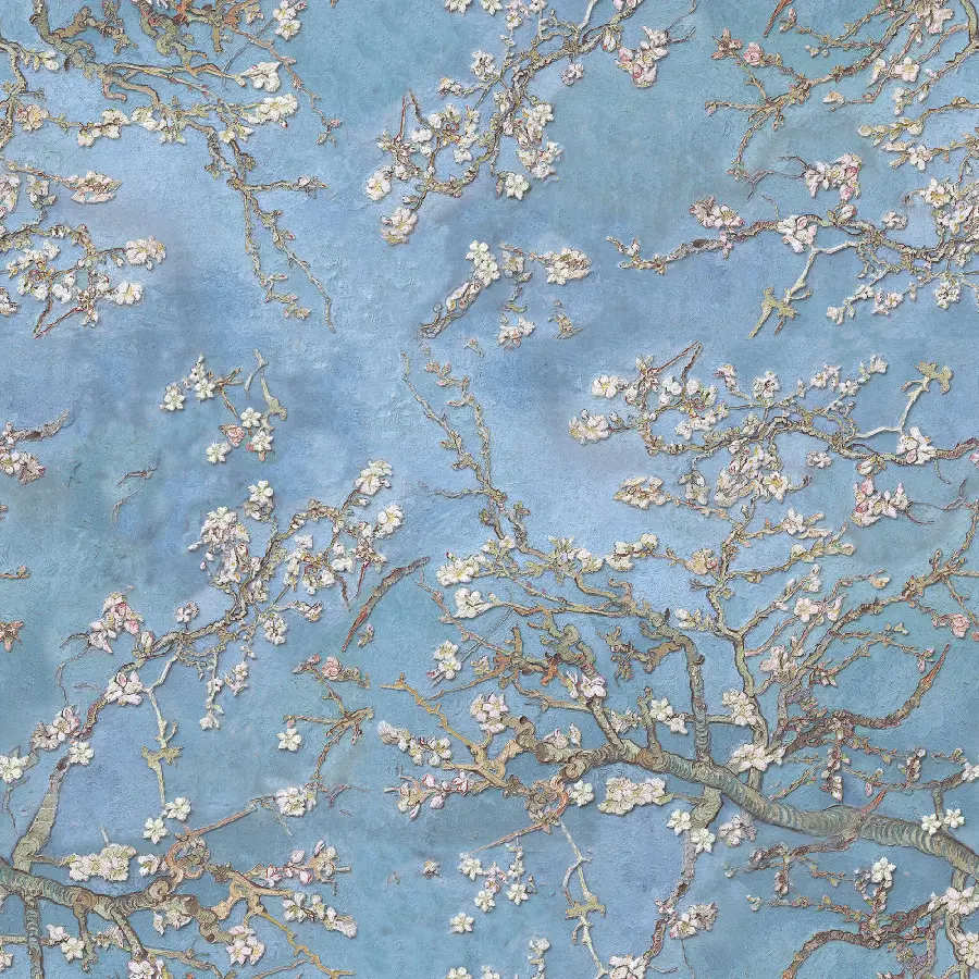 Original quality photo of an almond tree painting by Van Gogh