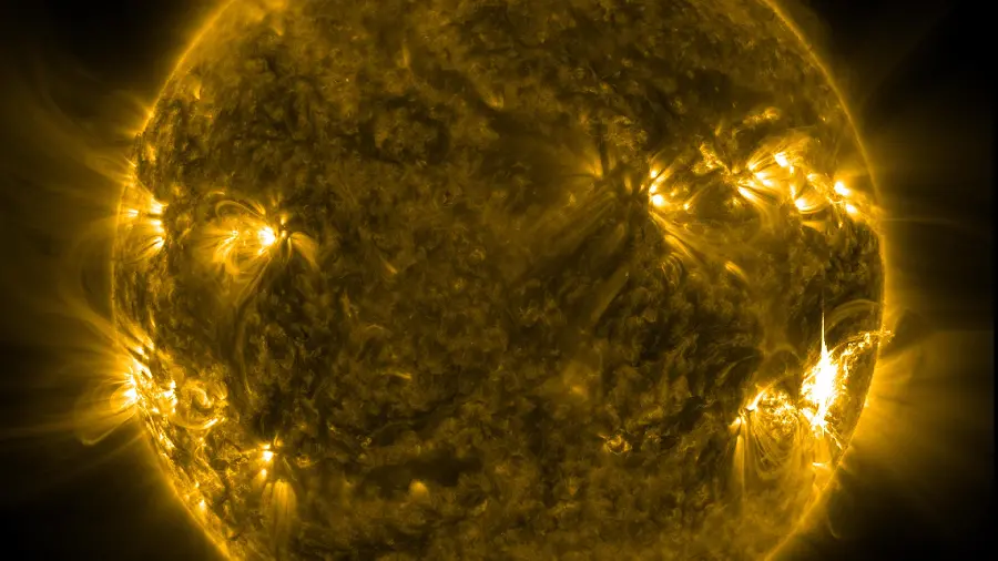 The most viewed poster of the surface of the sun up close suitable for printing