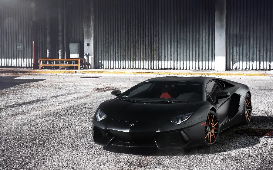 Black Lamborghini Aventador Photo