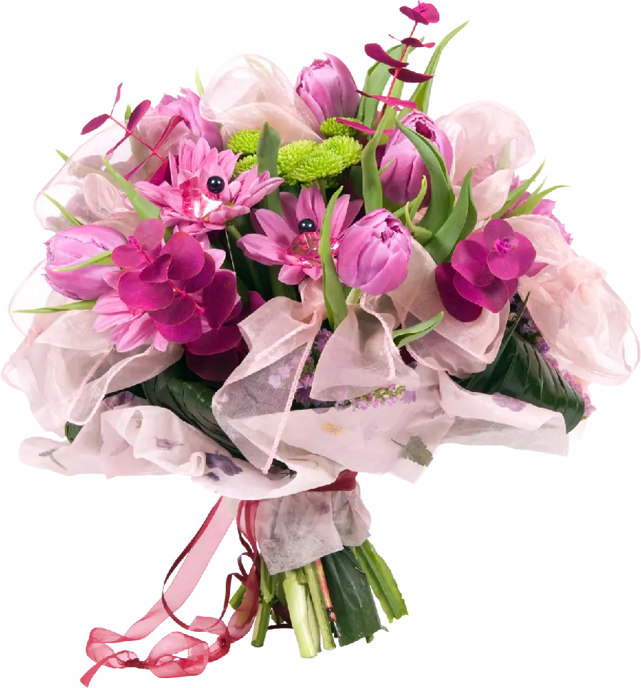 Best telephoto photo of a girly pink bouquet