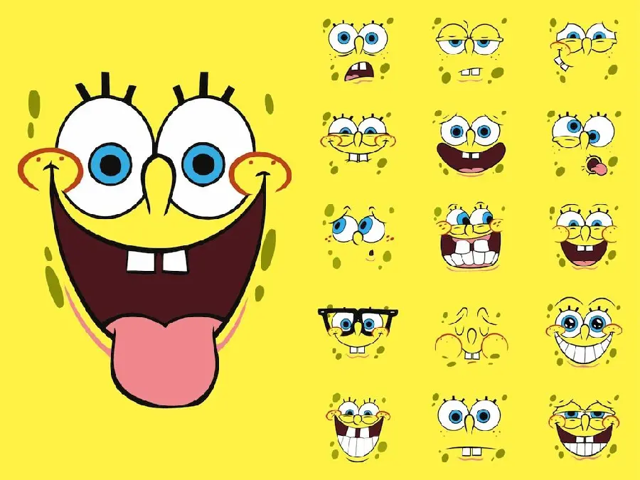 SpongeBob Smileys Pictures with Various Faces