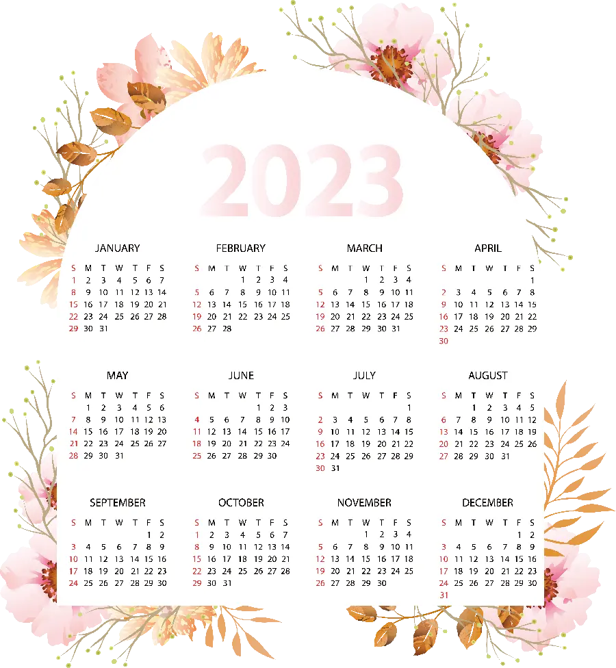 The Most Beautiful 2023 Calendar Image for Printing