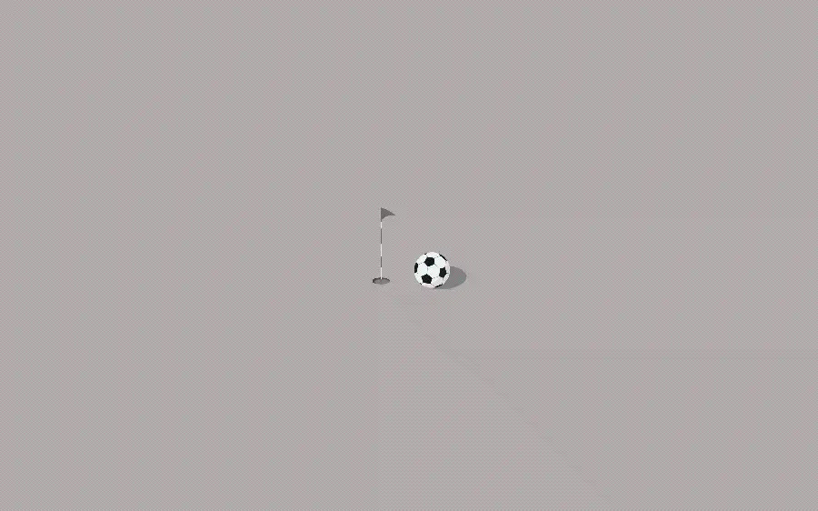 The Most Well-Made Gray Background with a Ball and Flag Design