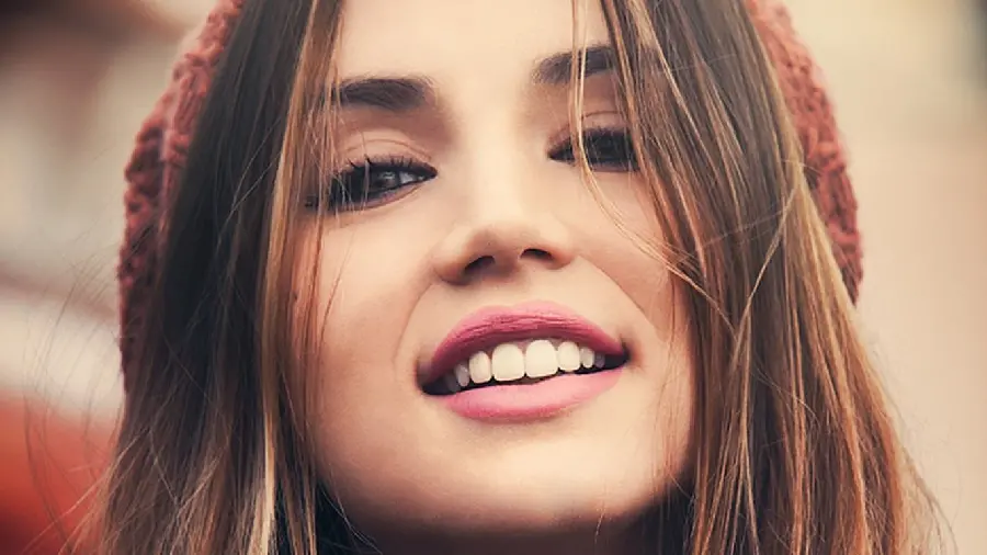 Lovely picture of famous Ana De Armas laughing