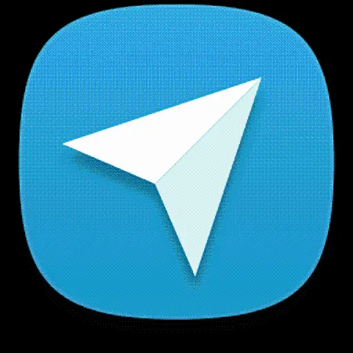 Simple Telegram logo for graphic work