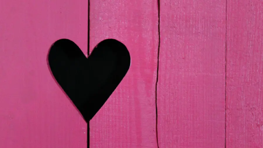 Full HD Romantic Background with Black Pink Heart Design