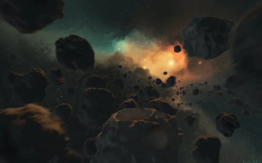 4K Wallpaper of the Main Asteroid Belt for Windows