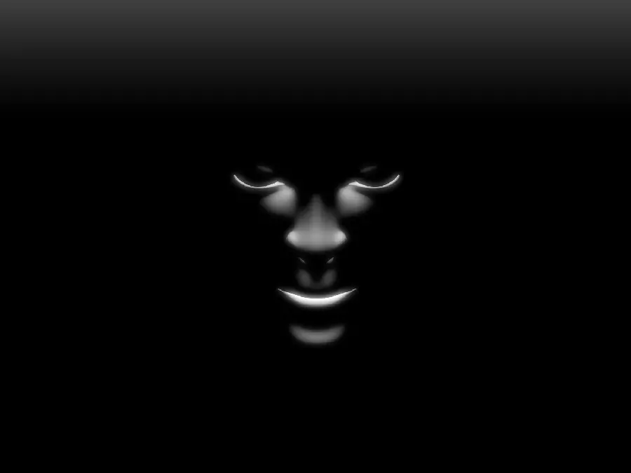 Fantasy Face Photo with Black and White Theme
