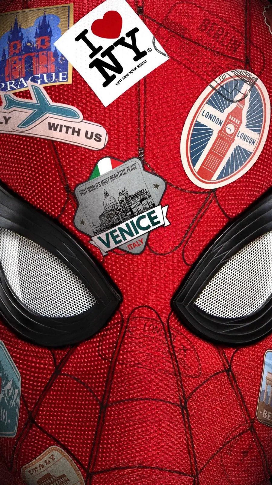 Spiderman mask phone wallpaper