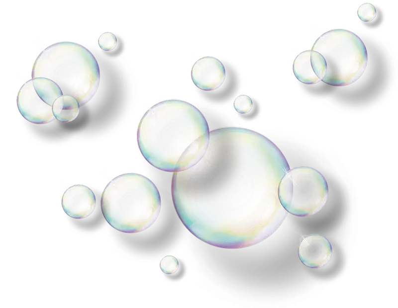 New digital PNG photo of soap bubbles in excellent quality