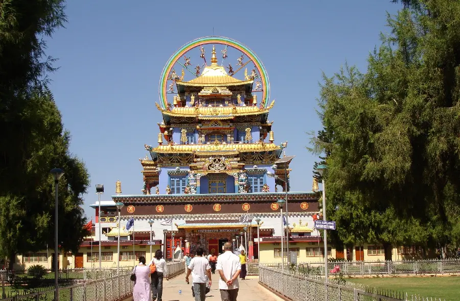 Photo of Multi-story Tourist Temples in Tibet City, China
