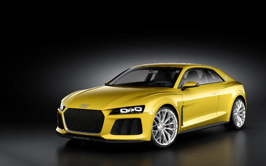 Yellow Audi Car Photo