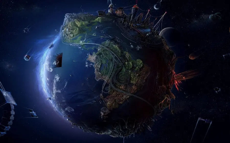 The Latest Fantasy and Fantasy Photo of the Earth Suitable for Background