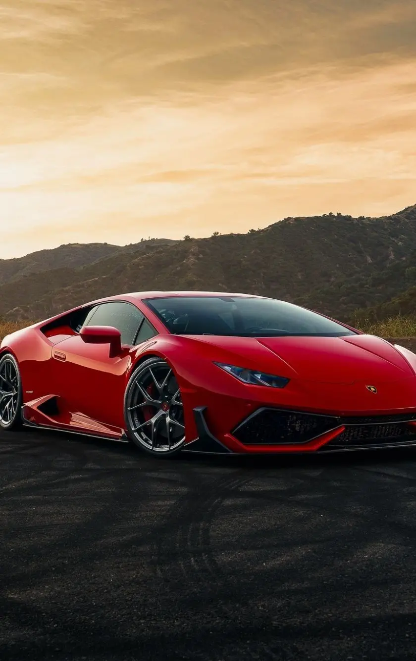 Amazing and beautiful wallpaper of a red sports car