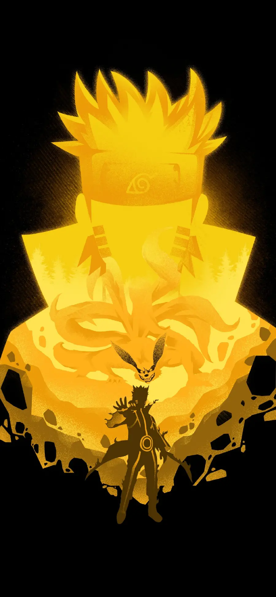 Most viewed yellow black background photo for iPhone 15