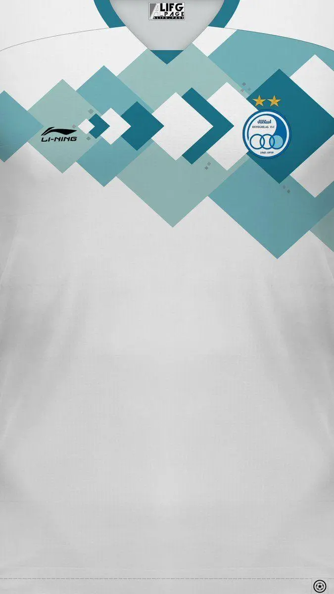 Wallpaper and background of the shirt of the Tehran Esteghlal Club for phone wallpaper