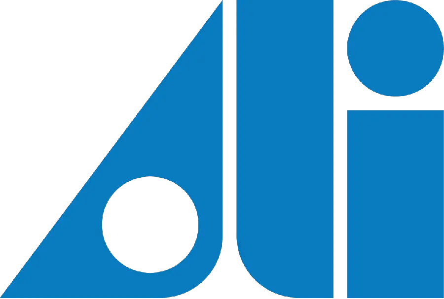 The most interesting png of the English name Ali in blue with a blank background