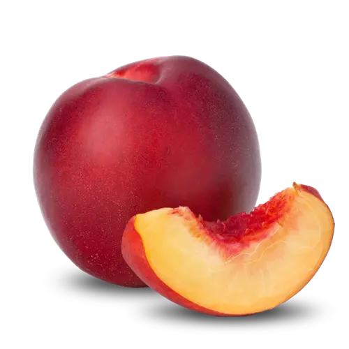 Free image of ripe red plums in the form of a telephoto