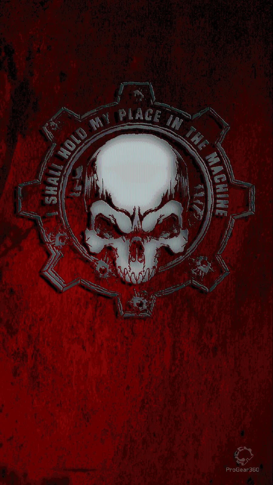 Exciting and dumb wallpaper of a skull with a red background for iPhone 