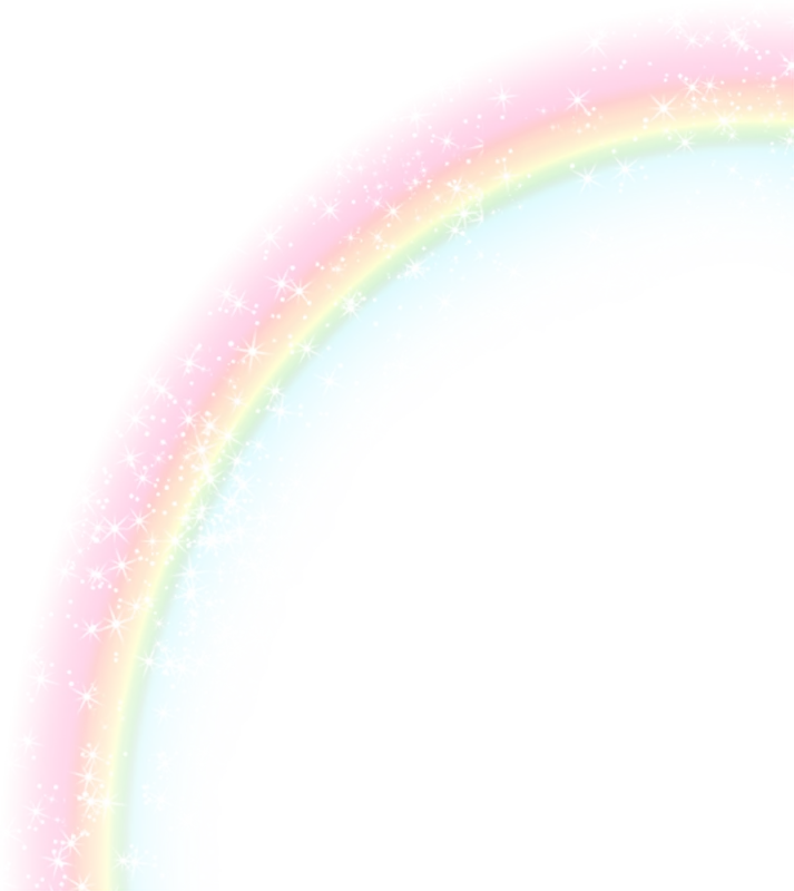 Rainbow image in png format with garland colors