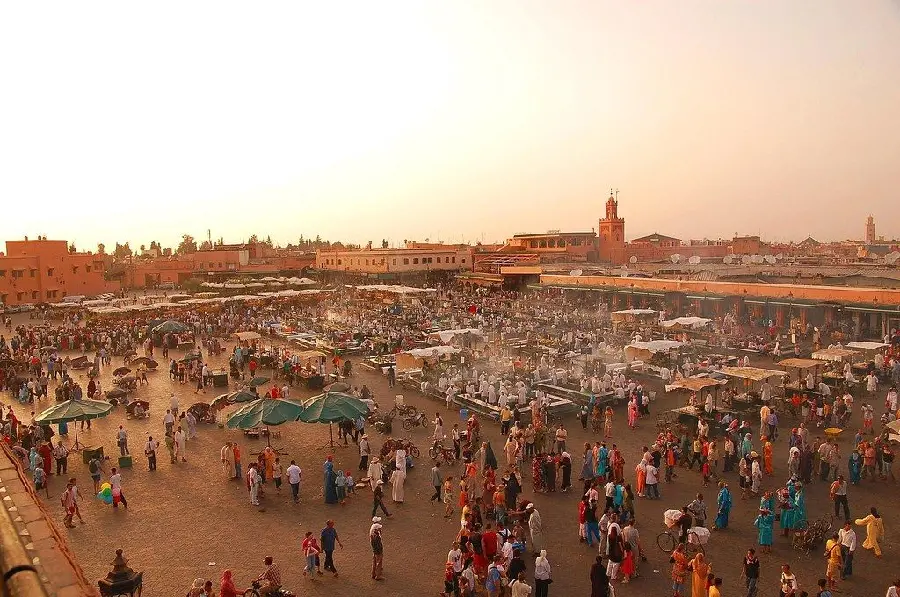 Download photos of local markets in Morocco from above 2023