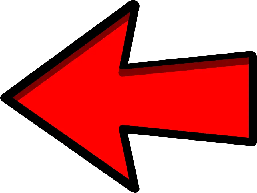Red Left Arrow Photo Arrow PNG Aesthetic