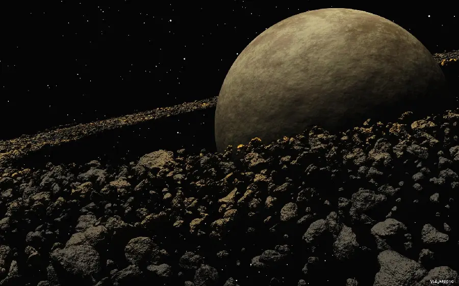 Download special Asteroid Belt Background for your desktop