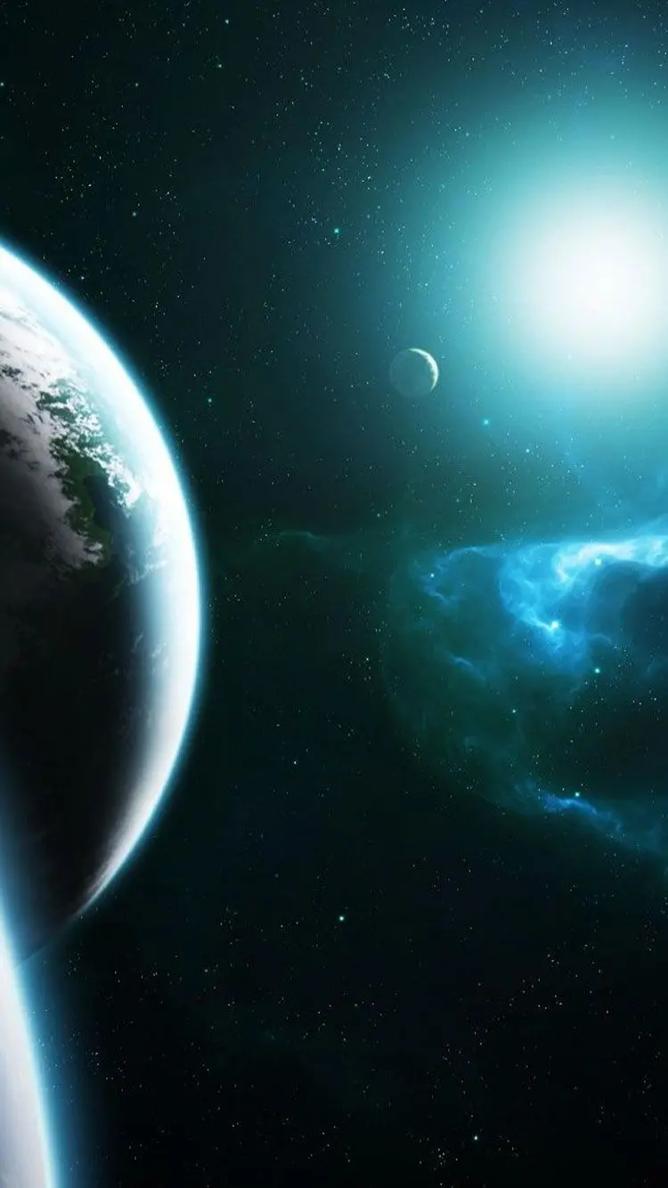 Amazing Stock Photo of the Earth with a Blue and Black Luminous Theme
