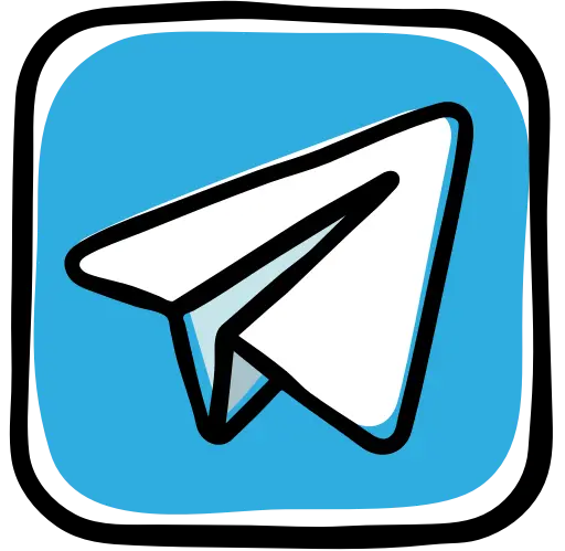 Telegram logo photo for design in Photoshop and Inshot without background