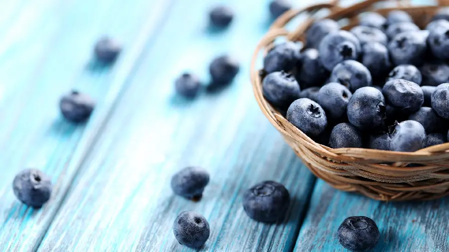 Selected photo of blueberry fruit seeds