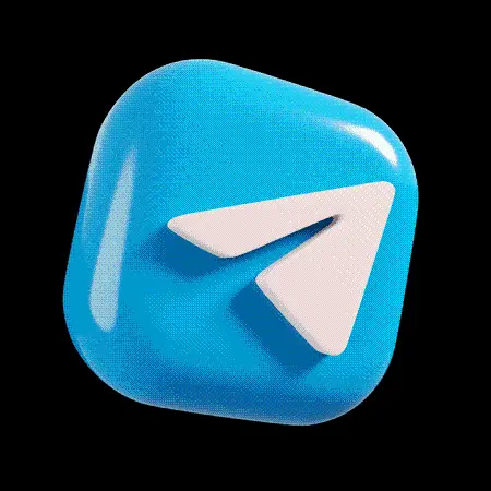 Telegram logo image without background for 3D and prominent advertising design