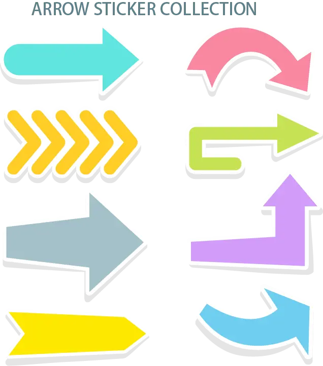 Fantasy Vector Arrows and Arrows PNG with Various Colors, Designs and Directions