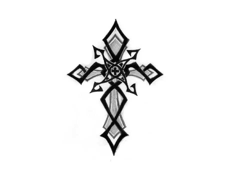 Christian Cross Tattoo Photo