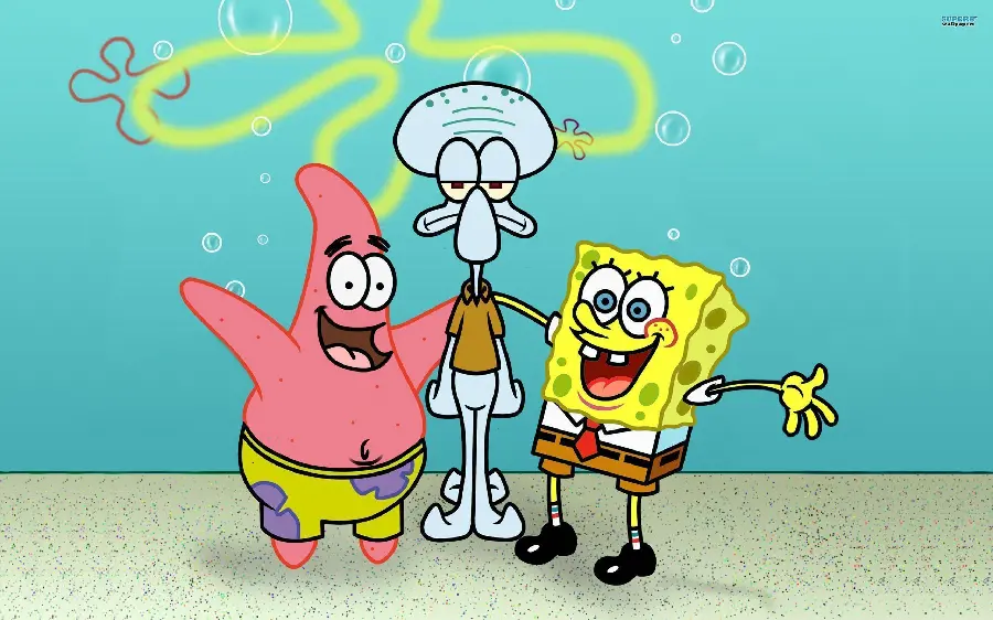 SpongeBob Octopus Friendship Photo with Patrick