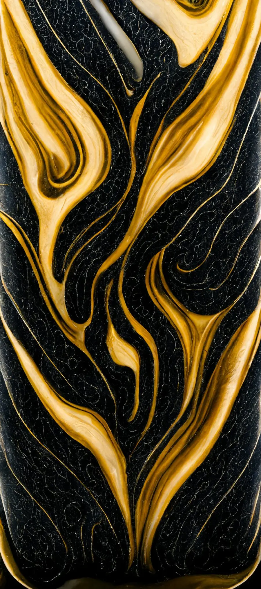 The most beautiful AI background in luxurious black gold for iPhone and Samsung