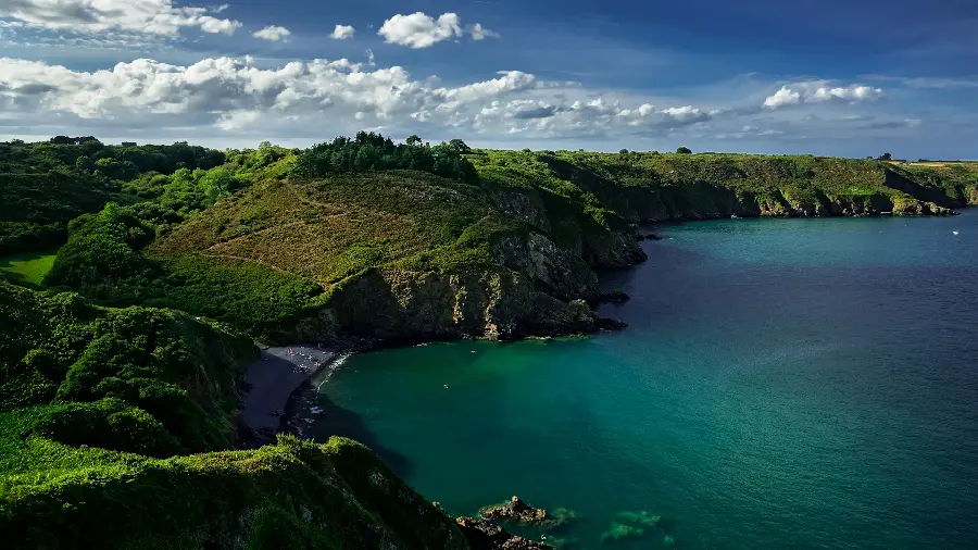 Pure aerial image of the beautiful blue sea in jpg format