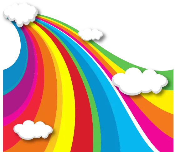 Rainbow Road PNG Photo