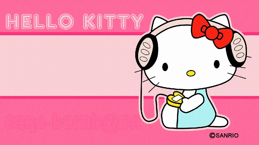 Cute and beautiful Hello Kitty background for tablet