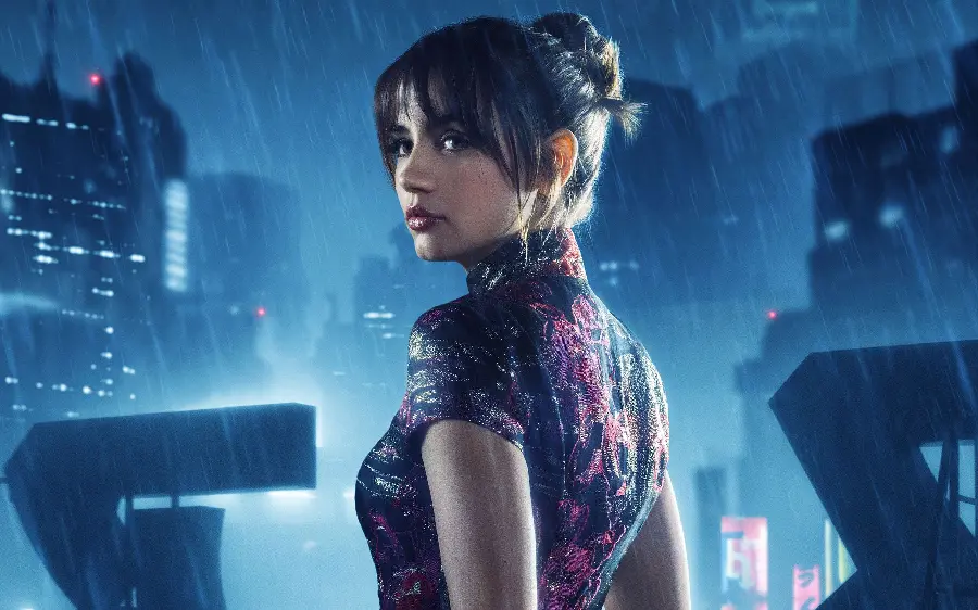 Photo of Ana De Armas in the famous movie Blade Runner