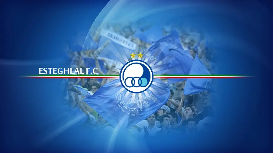 New Esteghlal wallpaper with two stars above the logo for PC