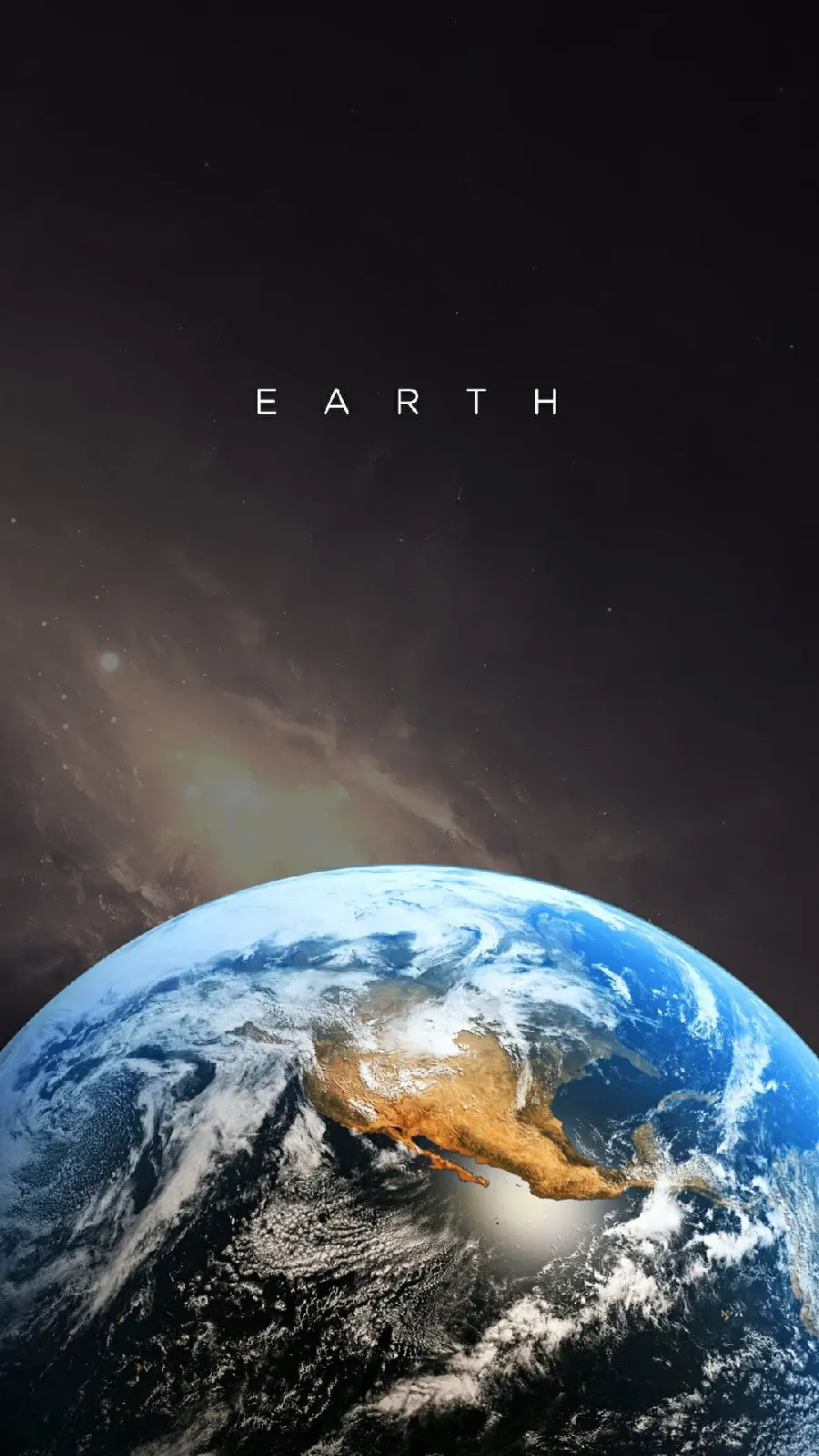 The latest iPhone and Samsung background with the image of the Earth