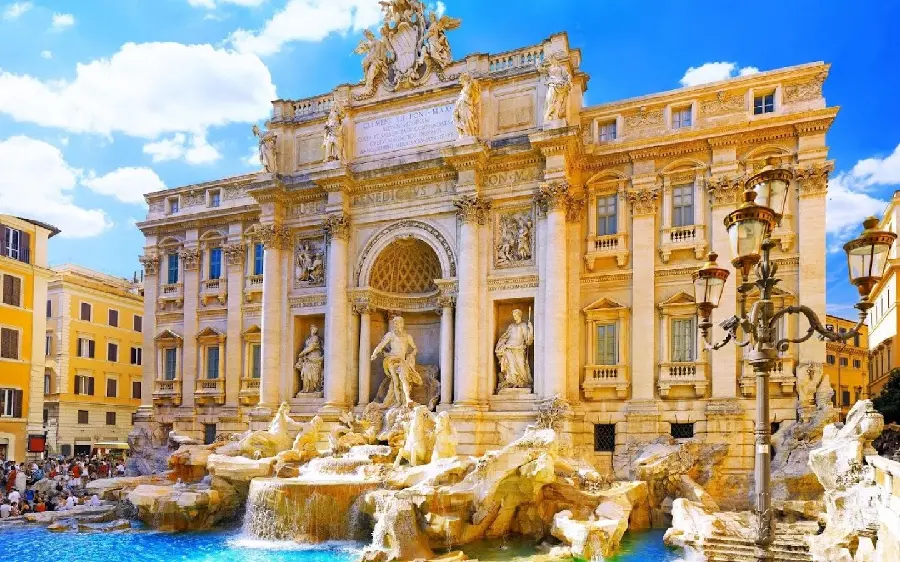 Beautiful and spectacular wallpaper of a beautiful palace in Italy