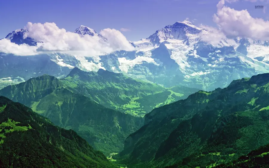 Swiss Mountains Landscape Photo