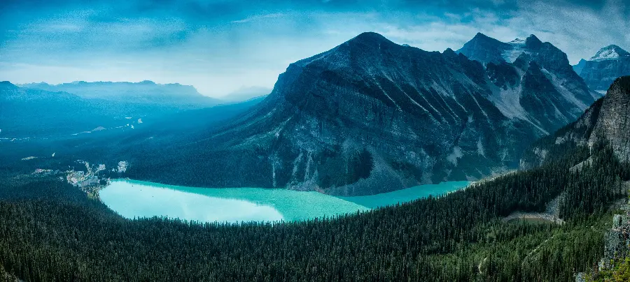 Aerial Photo of Mountains and Nature of Canada 4K
