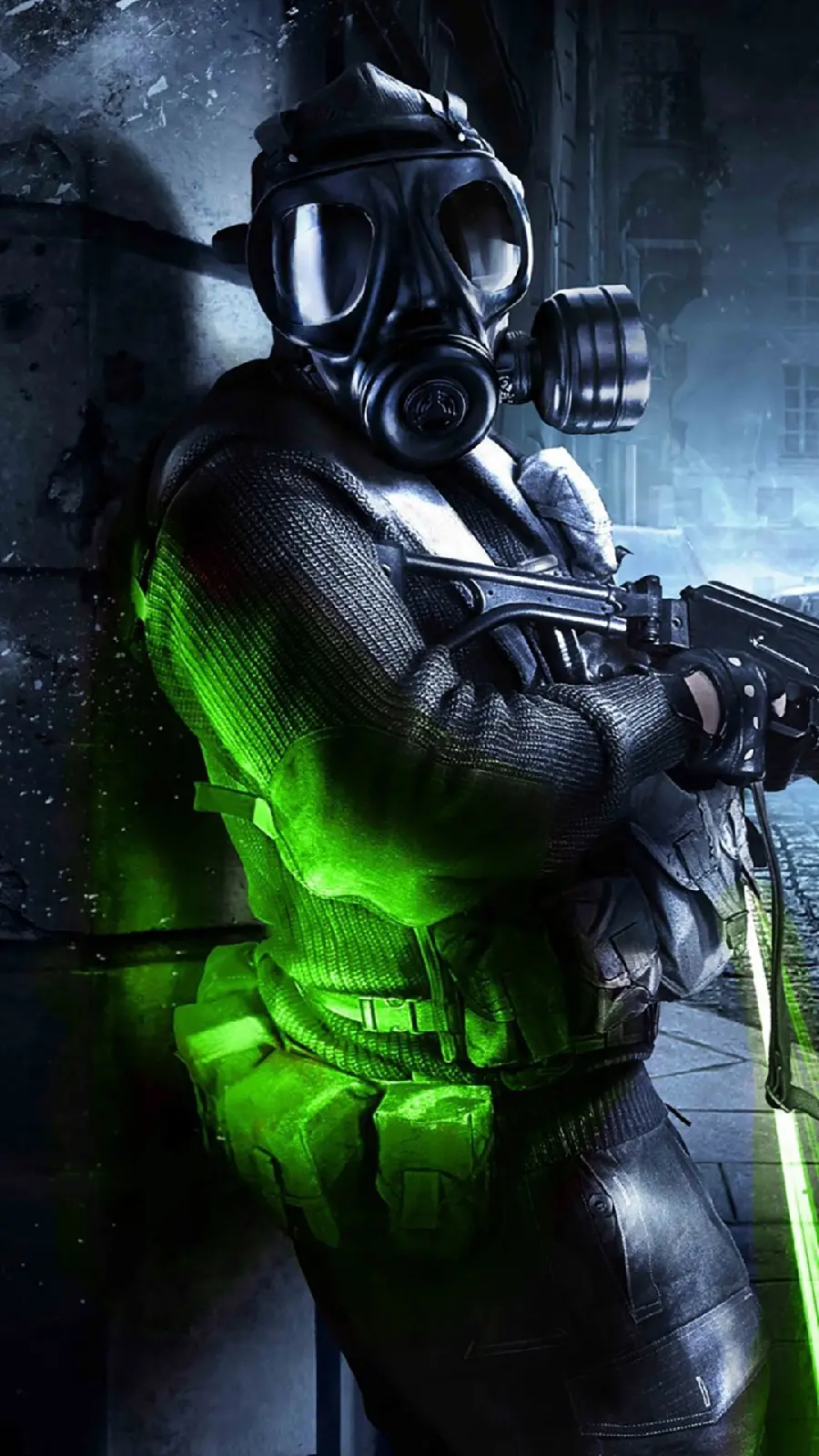 HD photo of the famous Call of Duty game with a green-black theme
