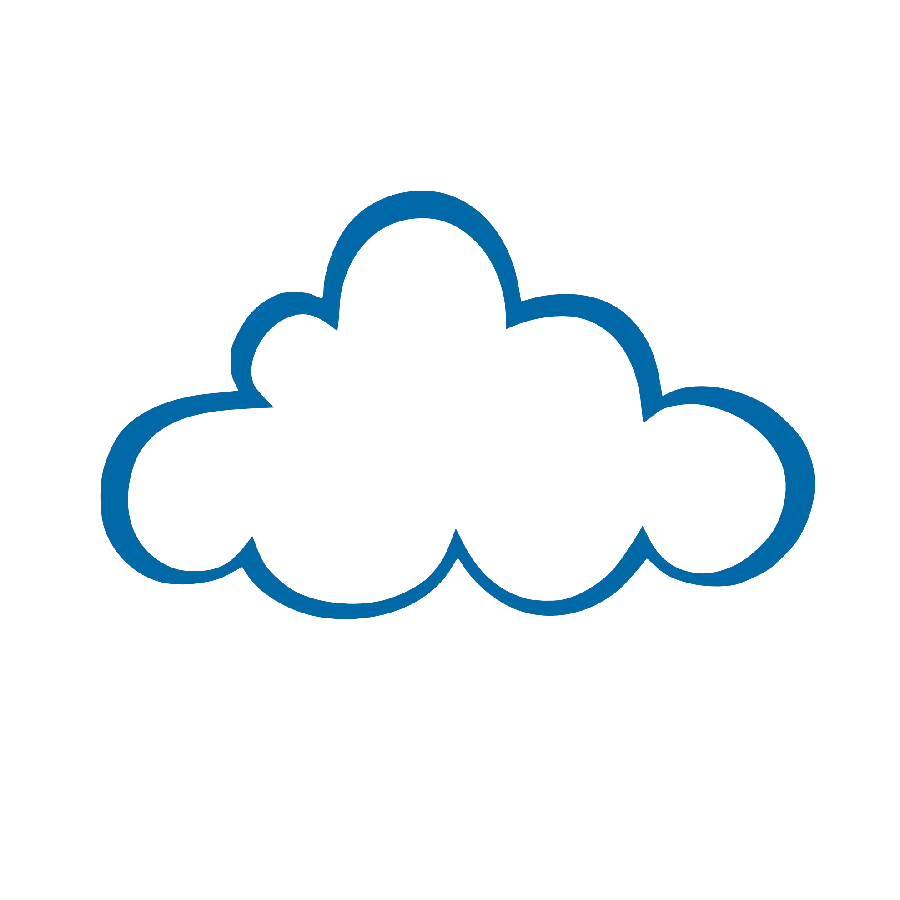 Cartoon Cloud Drawing PNG for Logo