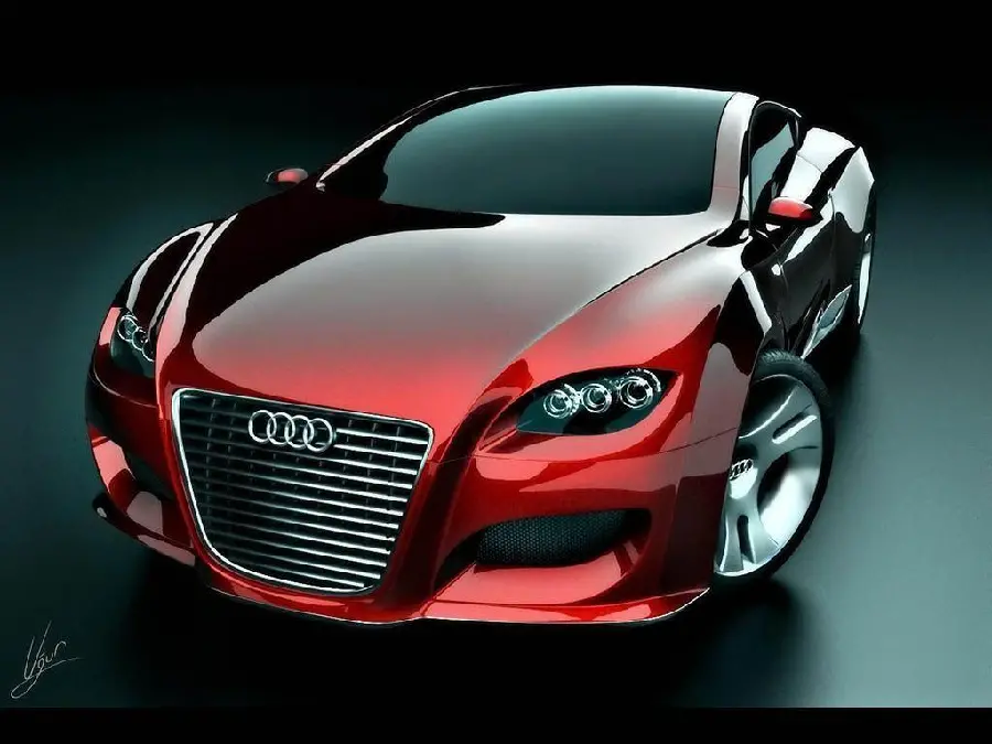 Amazing Background of Beautiful Foreign Car with Big Tires